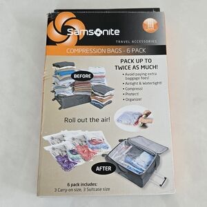 Samsonite Compression Bags - Black and Gray